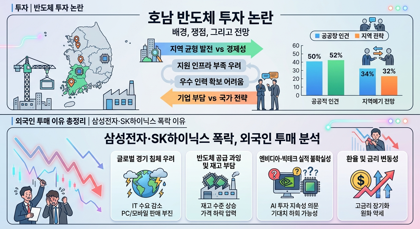 호남 반도체 투자 논란