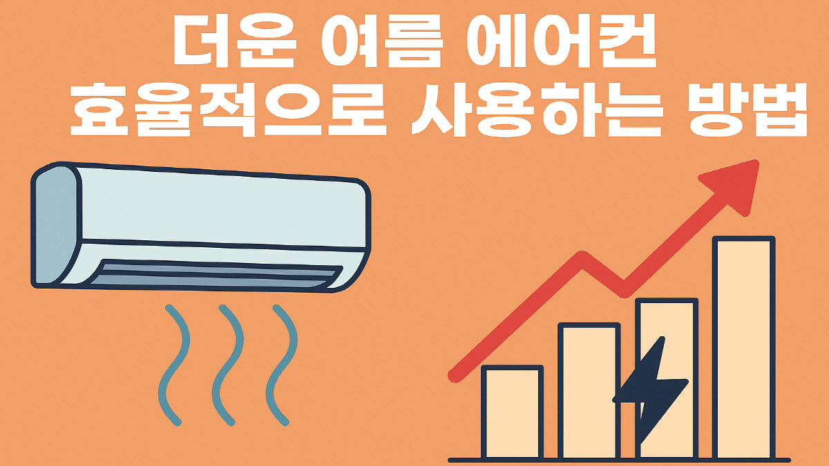 더운 여름 에어컨 효율적으로 사용하는 방법