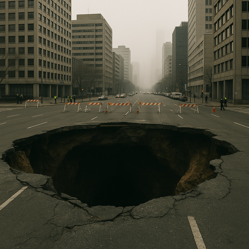 도심 의 씽크홀