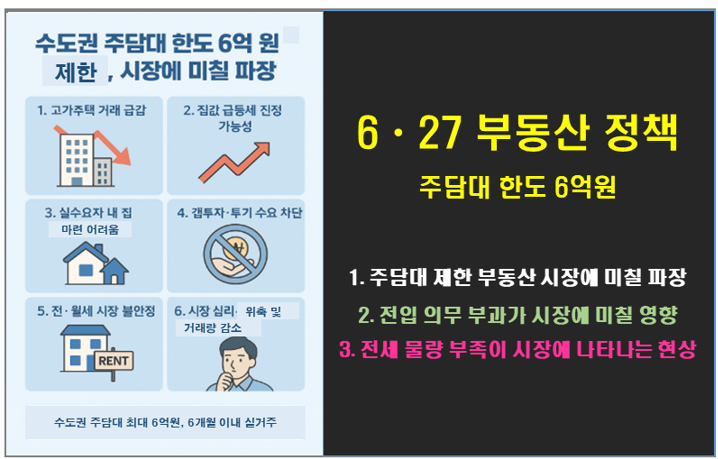 수도권 부동산 정책 주담대 한도 6억 원, 주택 시장에 미칠 파장 1