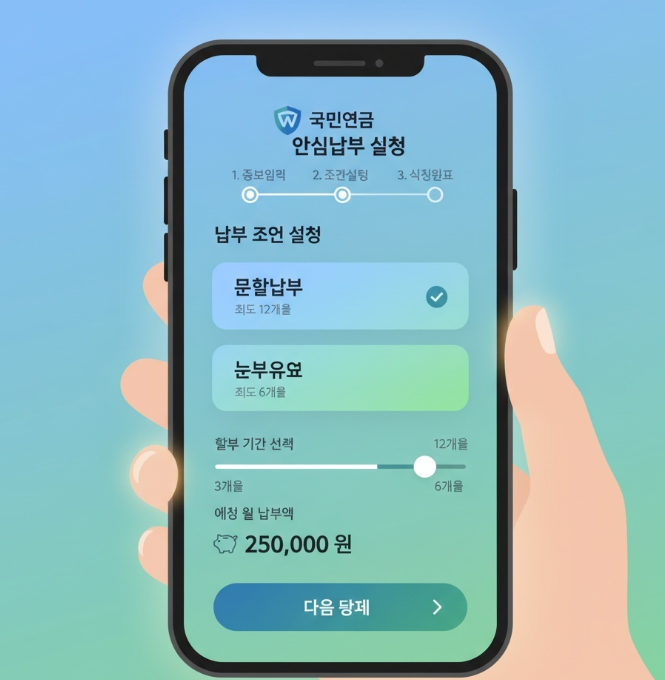 환수금 분할납부 신청
