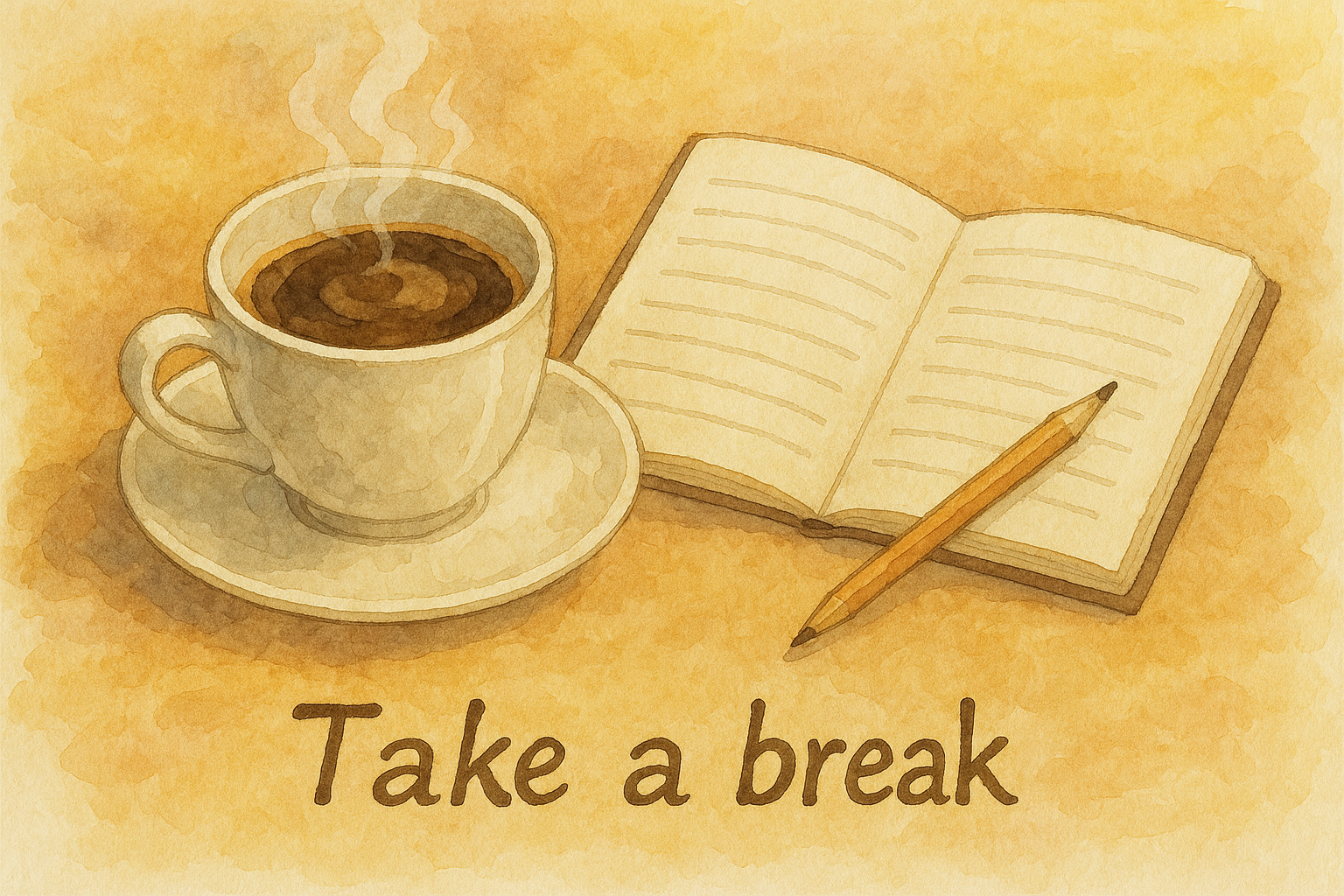 간편한 커피 휴식 시간