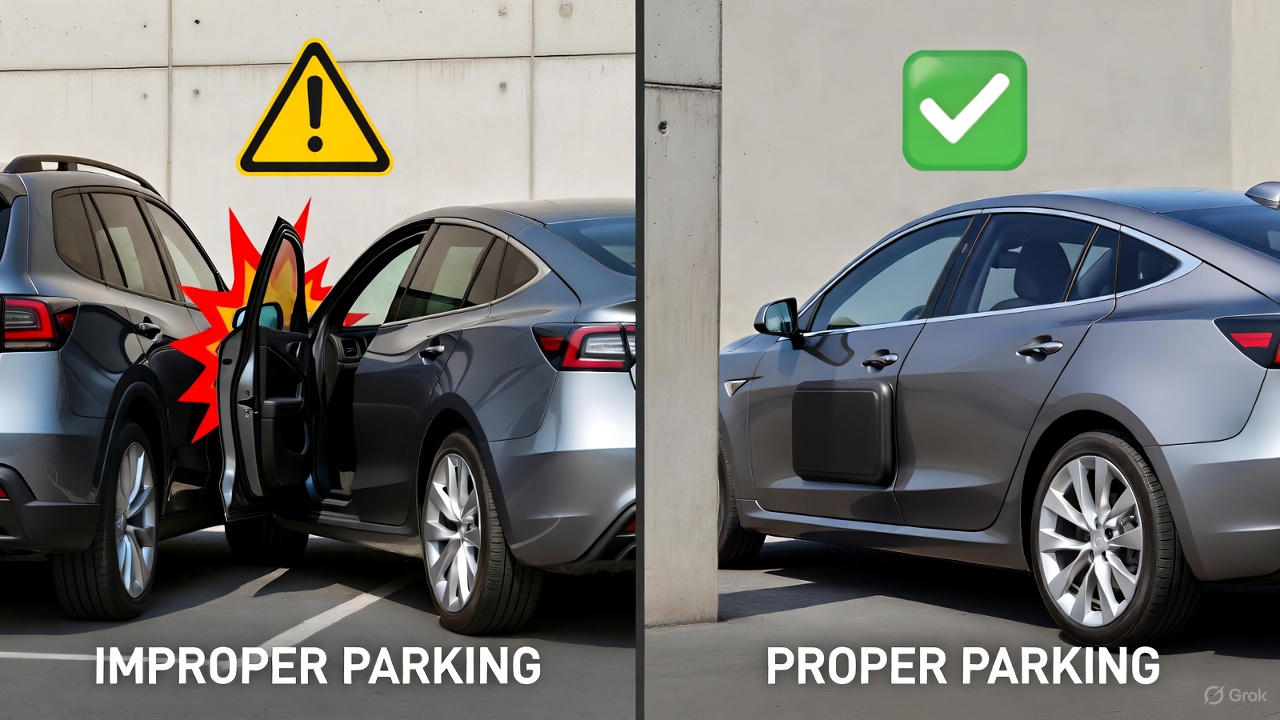 자동차 문콕 방지 관련 사진