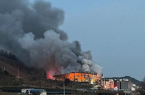 용인 처인구 백암면 박곡리 물류창고 화재
