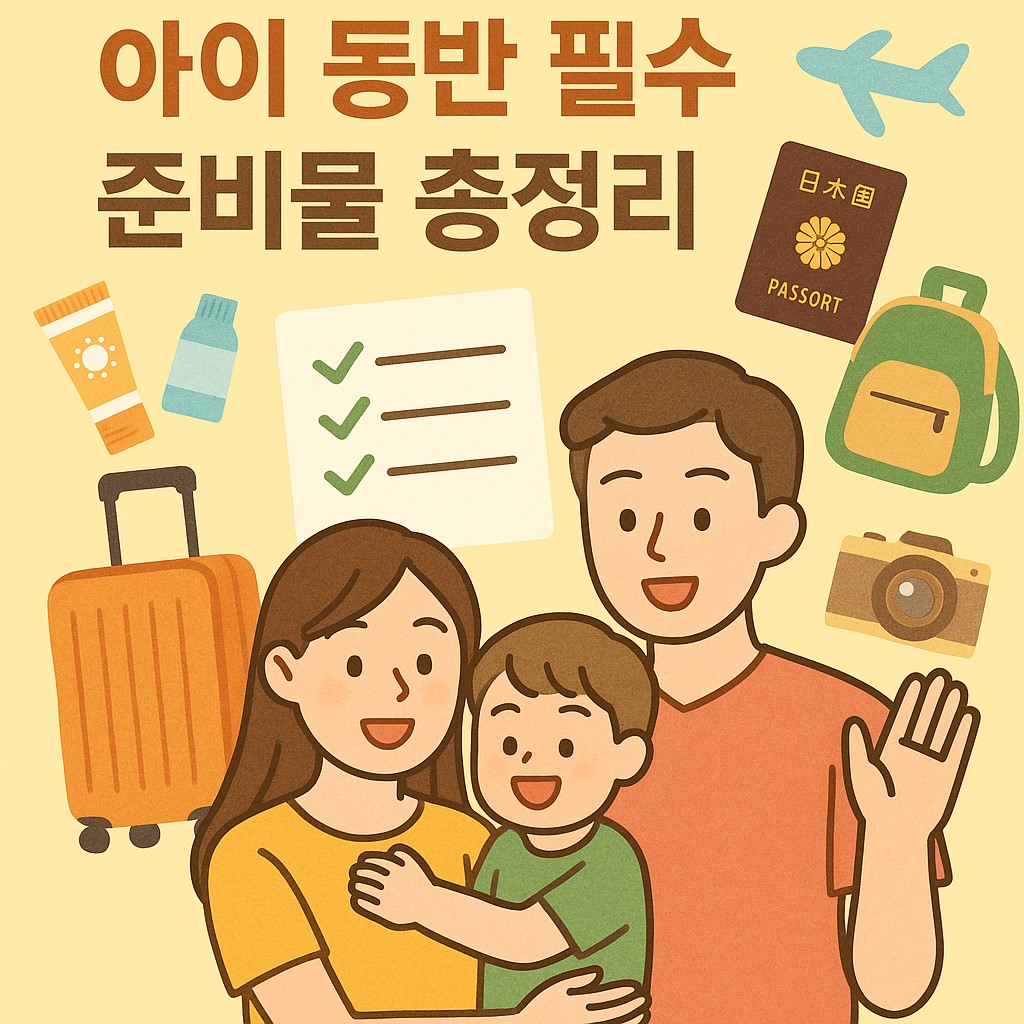 아이 동반 필수 준비물 총정리