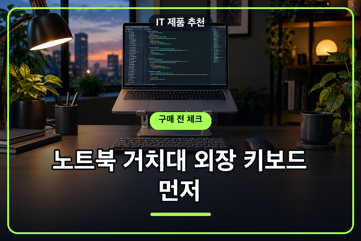 노트북 거치대와 외장 키보드 구매 가이드 대표 이미지