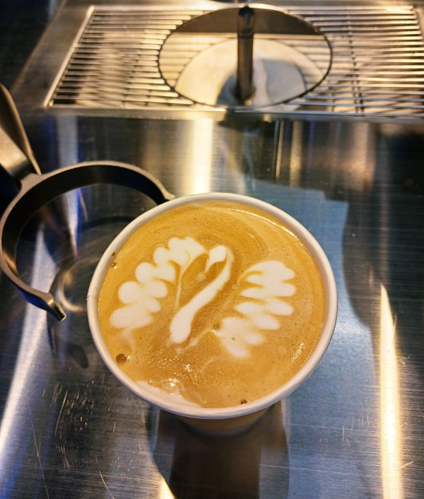 라떼아트 백조날개 완성