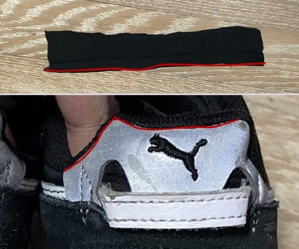 운동화뒤꿈치수선하기