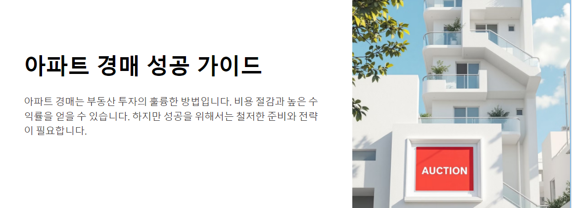 경매로 아파트 매매, 성공을 위한 필수 전략