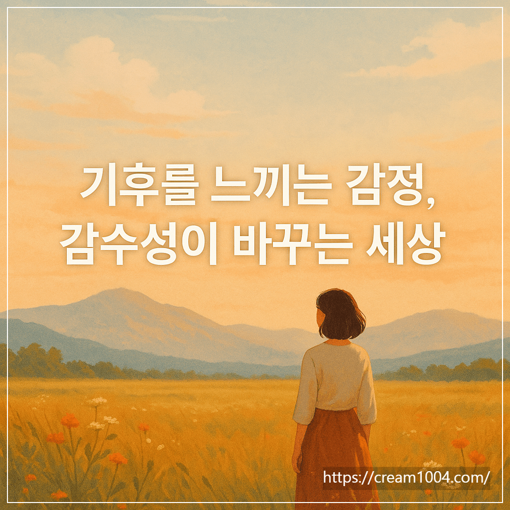 기후감수성이 중요한 이유, 지금 우리가 알아야 할 변화의 시작
