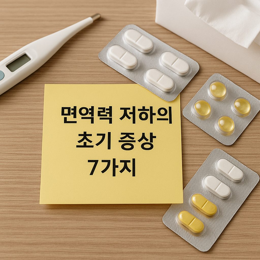 면역력 저하의 초기 증상 7가지, 실사형 이미지