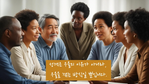 성격은 우울의 이유가 아니라, 우울을 겪는 방식일 뿐입니다에 관한 사진