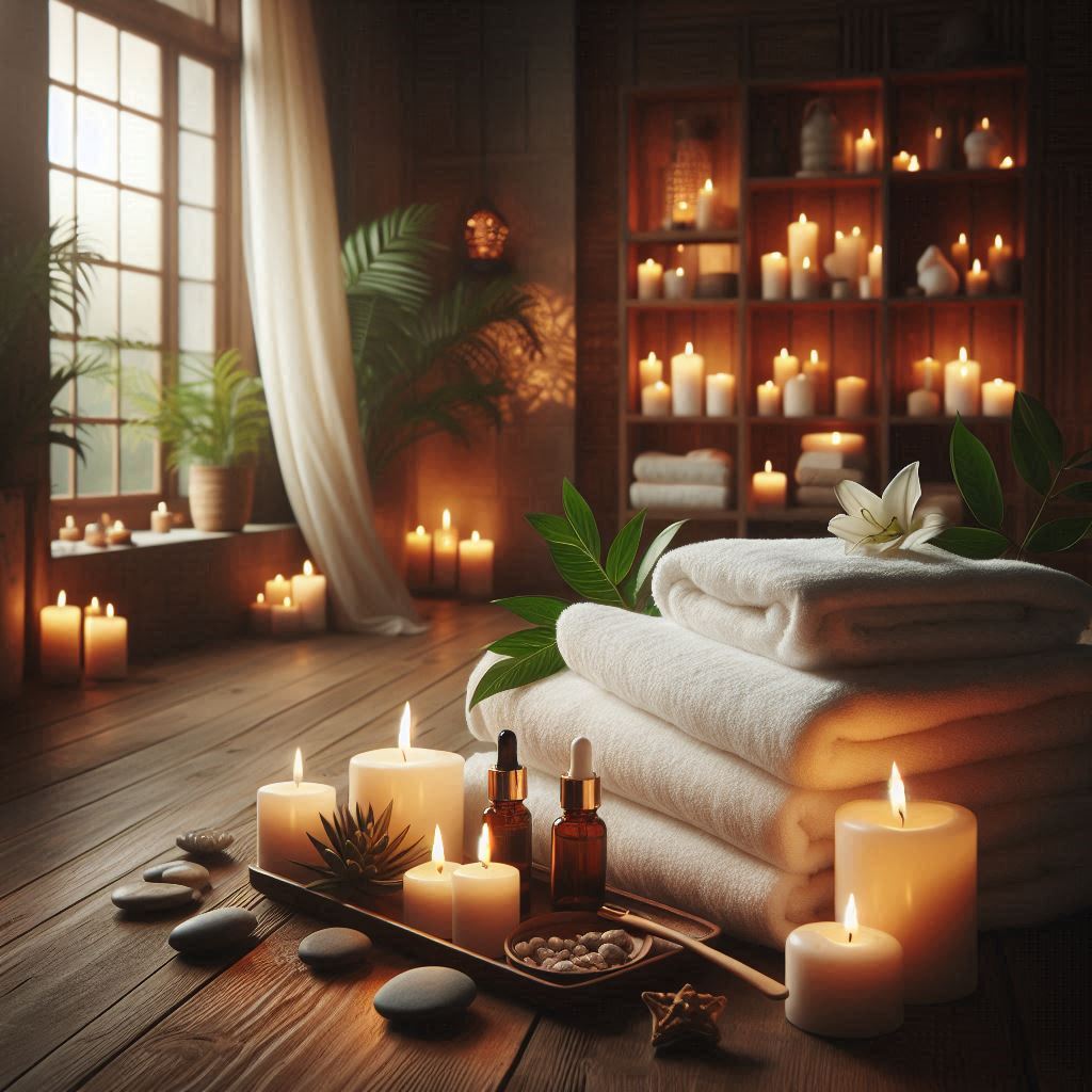 피부,체형관리 샵 배경