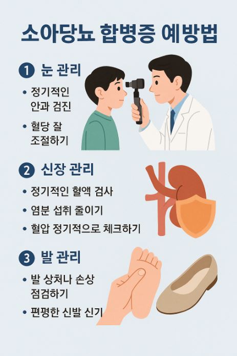 소아 당뇨 합병증 예방법 관련 사진