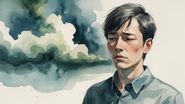 INTP는 겉으로는 감정과 무관한 듯 보이지만, 그 안에는 무수한 억울함과 고립된 감정이 숨어 있습니다에 관한 그림