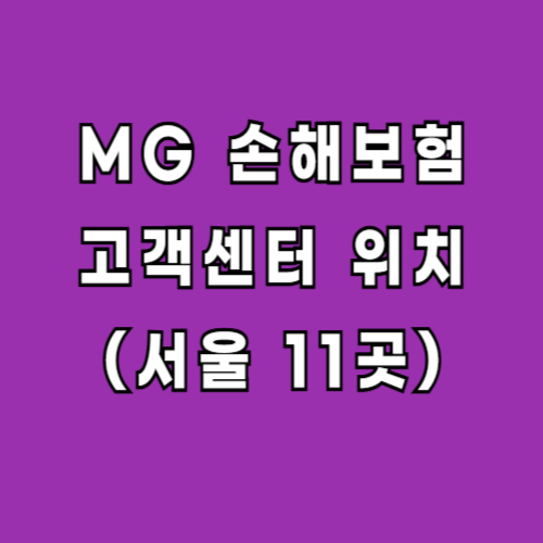 MG-손해보험-고객센터-서울-지점