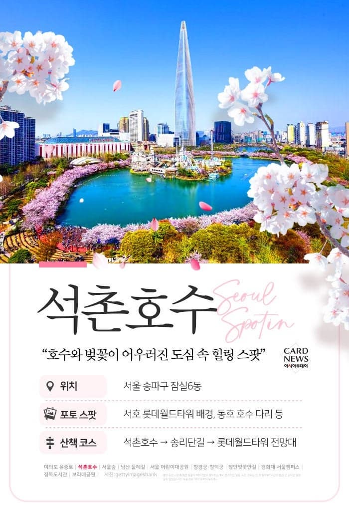서울 벚꽃 명소 10곳 소개