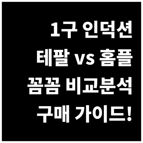슬림 1구 인덕션 추천 테팔 vs 홈..