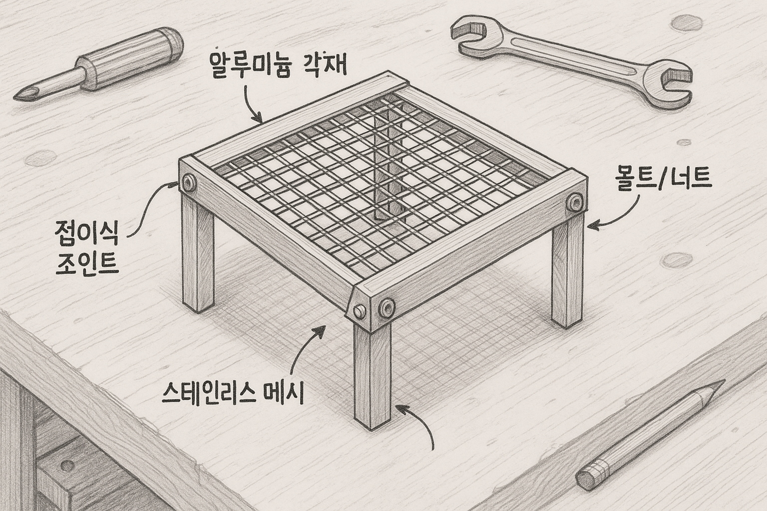 휴대용 스토브 받침대