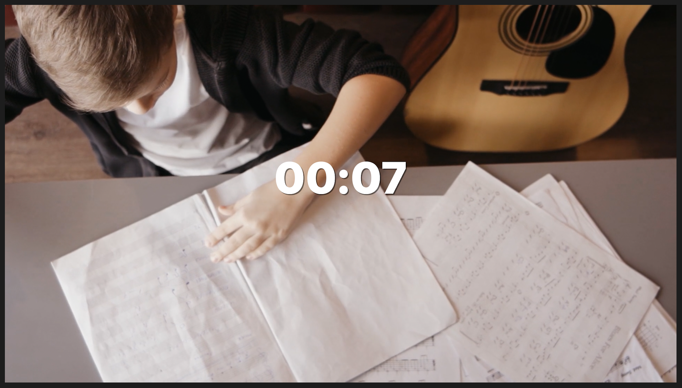 프리미어 프로 타이머 적용 예시