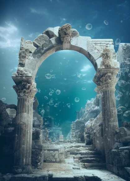 신비한 물속 이미지