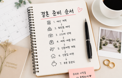 결혼 준비 순서 총정리, 남자가 직접 준비하면서 알게 된 현실적인 순서
