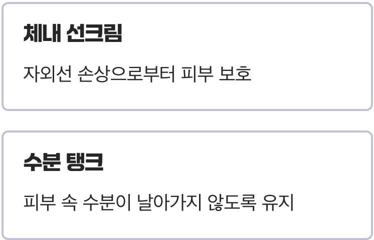 피부 노화, '자외선 방패'와 '수분 탱크' 역할