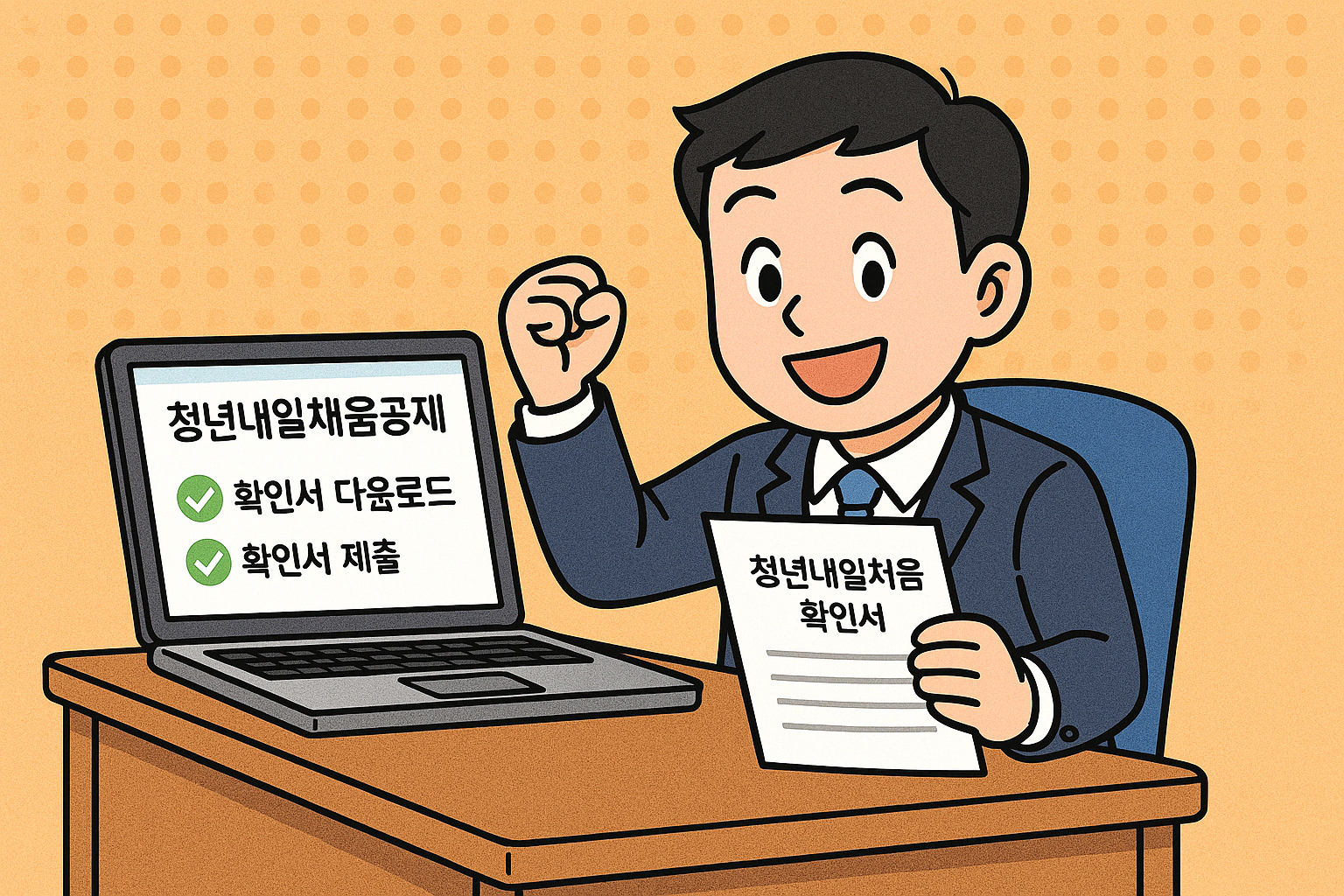 청년내일채움공제 가입확인서 발급 방법