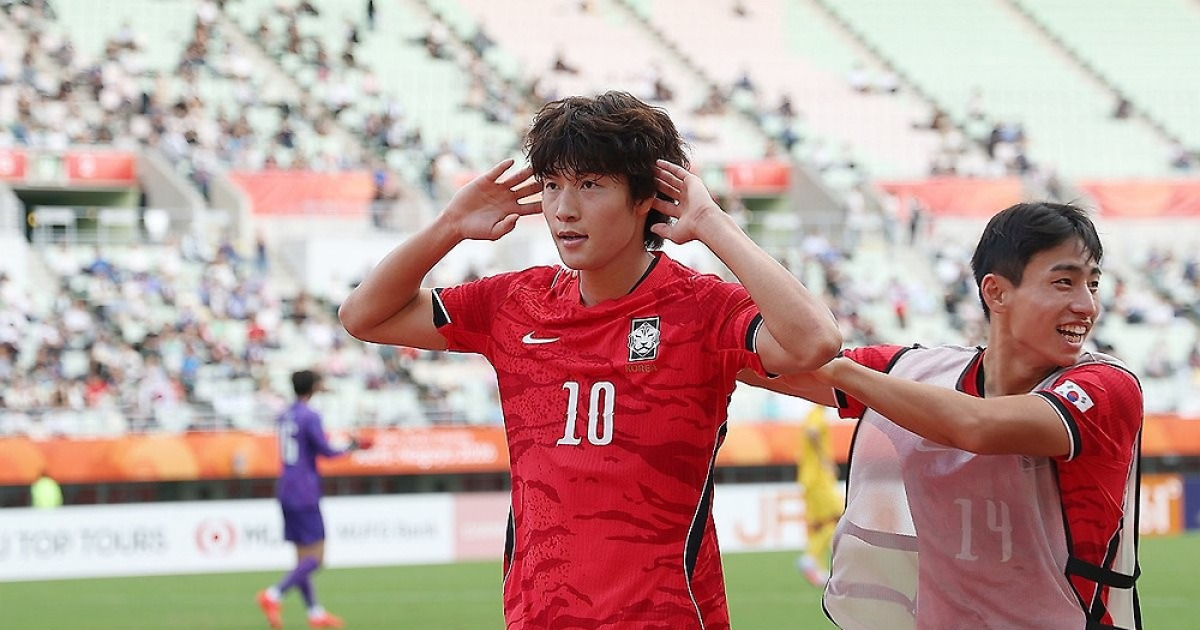 한국 중국 2-1 역전승