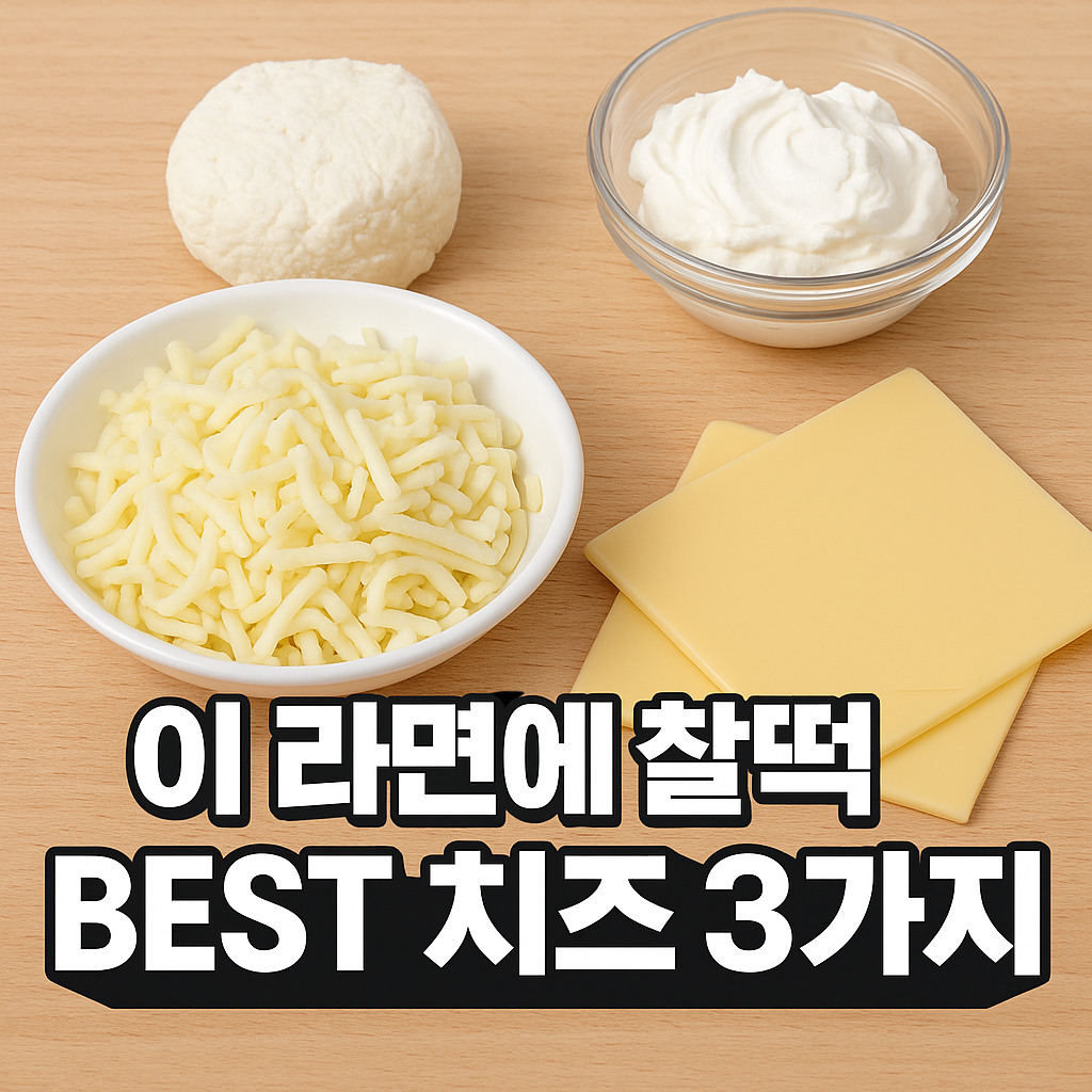 고급 치즈라면 치즈 종류