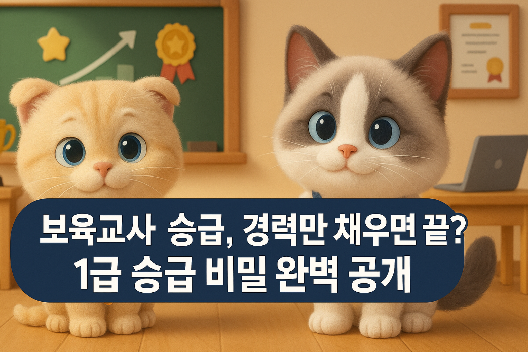 보육교사 승급, 경력만 채우면 끝? 1급 승급 비밀 완벽 공개