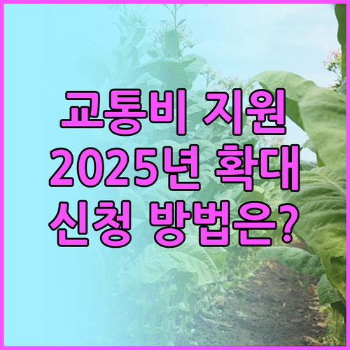 경기도 어린이 교통비 지원 2025년