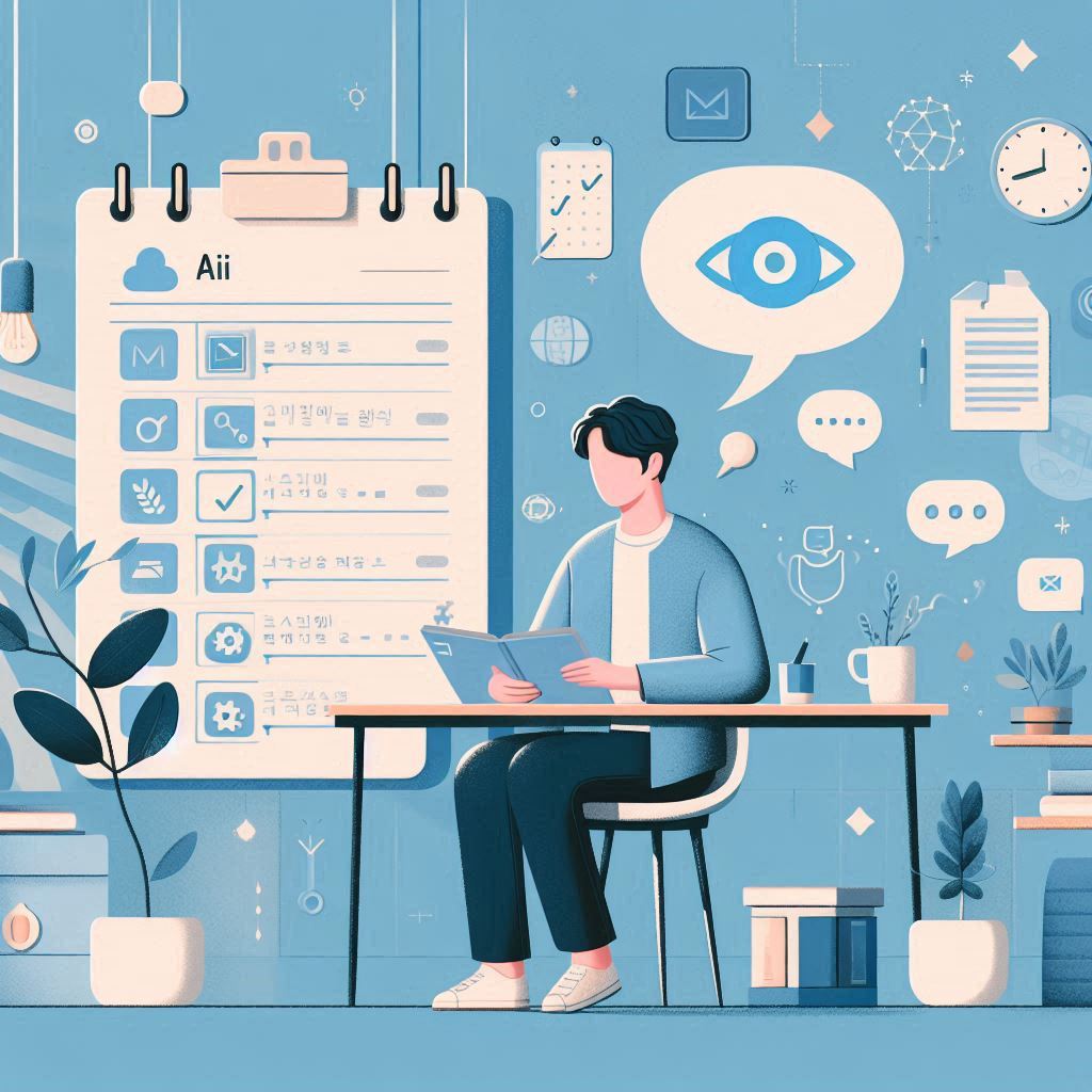 계획표 짜는 모습