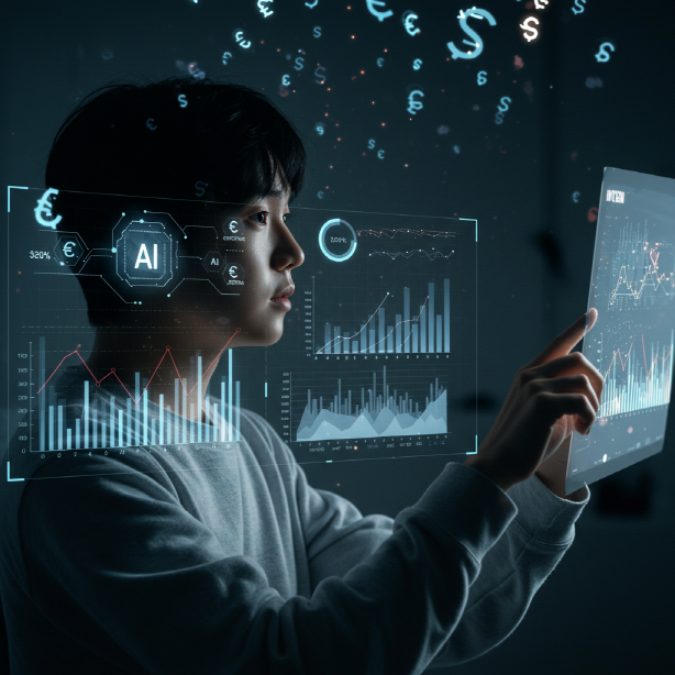 이재명 국민펀드를 통한 AI 산업 투자를 상징하는 이미지