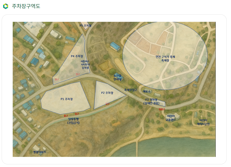 주차장 구역도