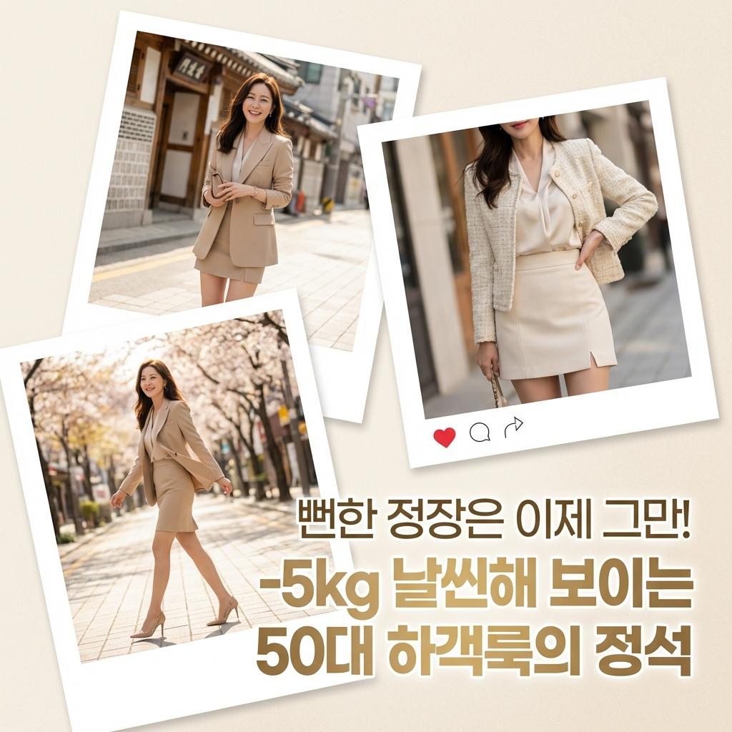 50대 봄 결혼식 하객룩 프렌치 시크 코디법