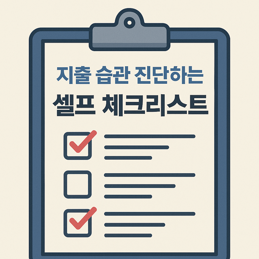 지출 습관 진단하는 셀프 체크리스트