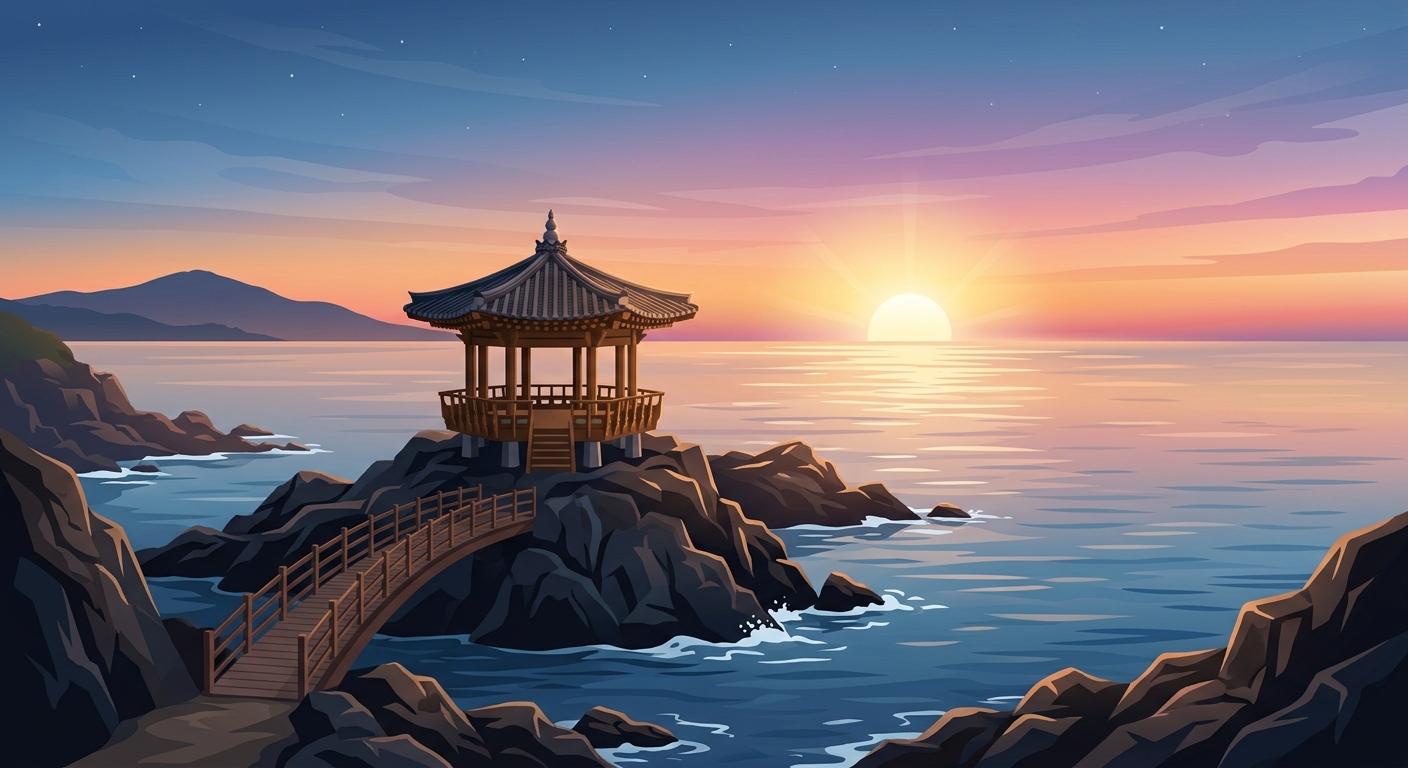 전설이 깃든 바다 위 정자: 영금정