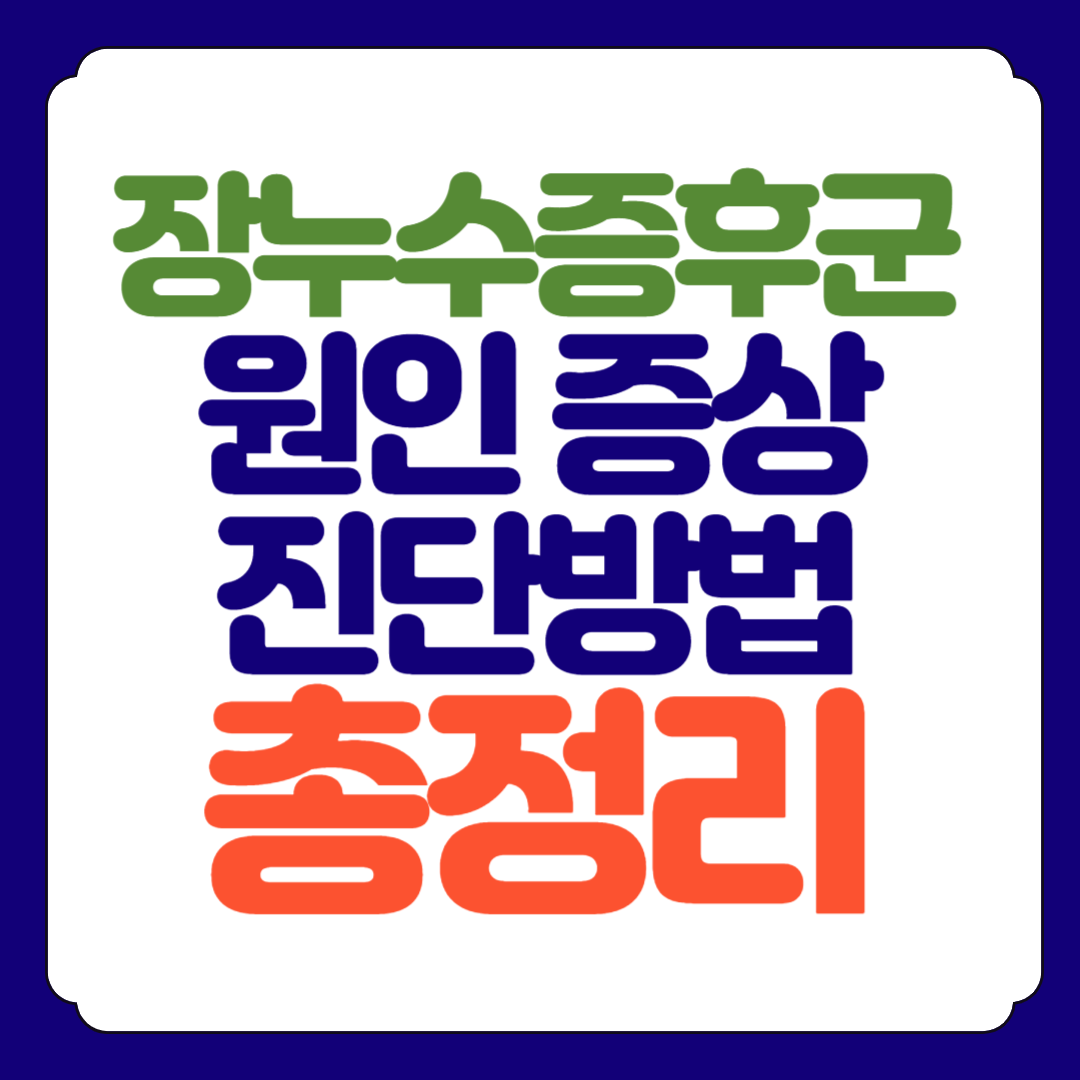 장누수증후군 원인 증상 진단방법 총정리