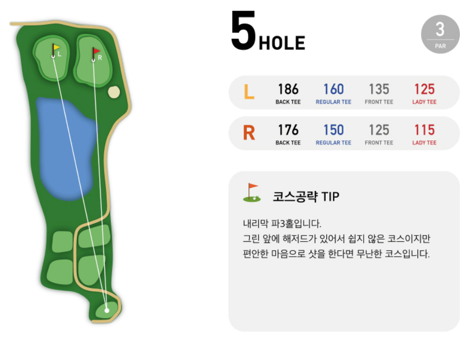 H1 컨트리클럽 레이크코스 5