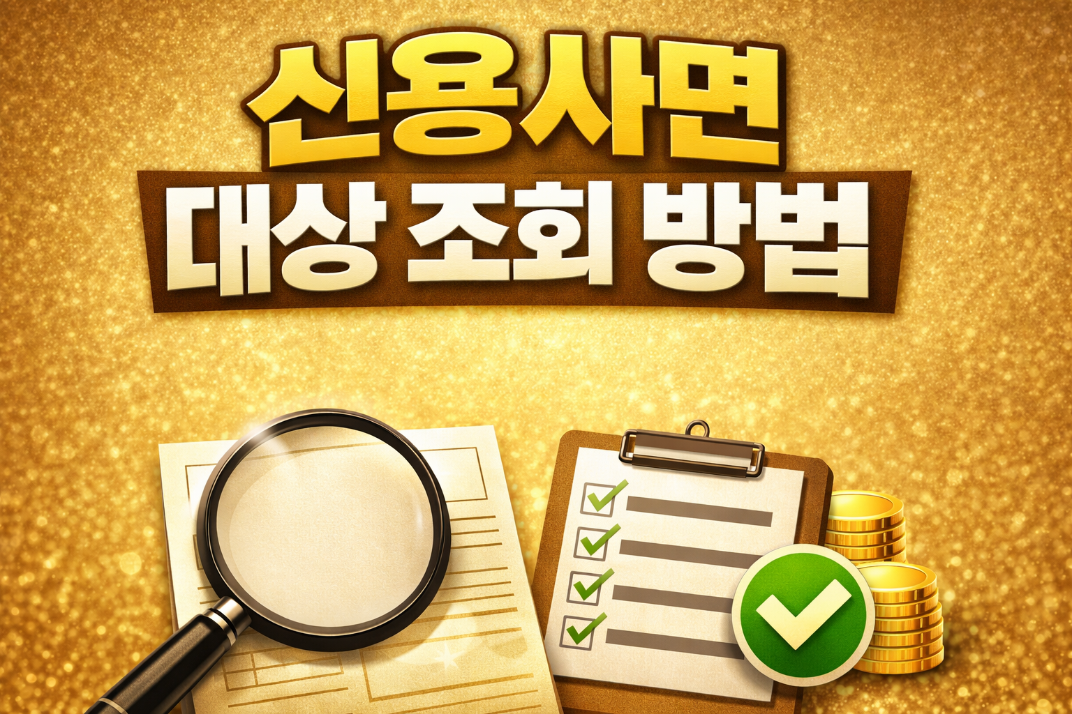 신용사면 대상 조회 방법과 신청조건 확인 가이드 2025년 장기연체자 신용회복 가능 여부 설명 이미지 credit amnesty eligibility check guide