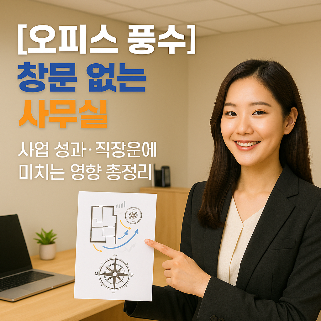 [오피스 풍수] 창문 없는 사무실 ｜ 사업 성과&middot;직장운에 미치는 영향 총정리