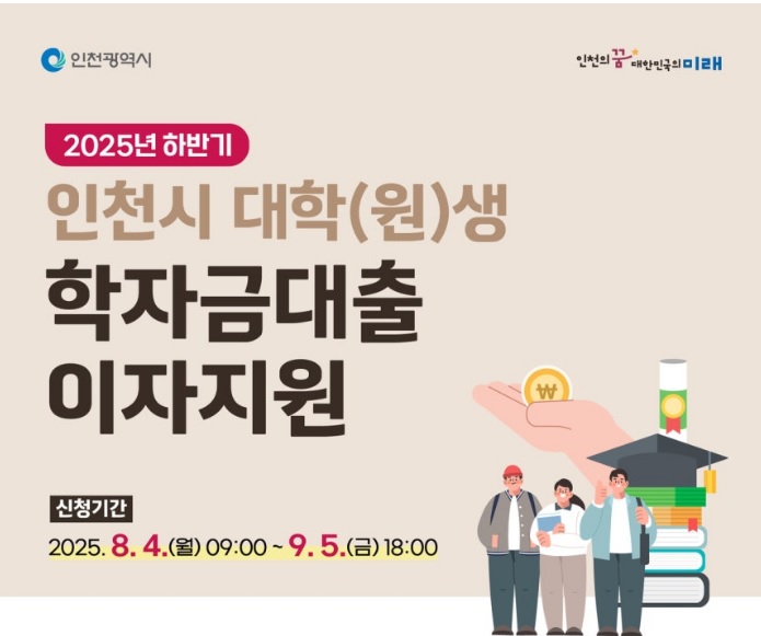 인천시 학자금대출 이자지원
