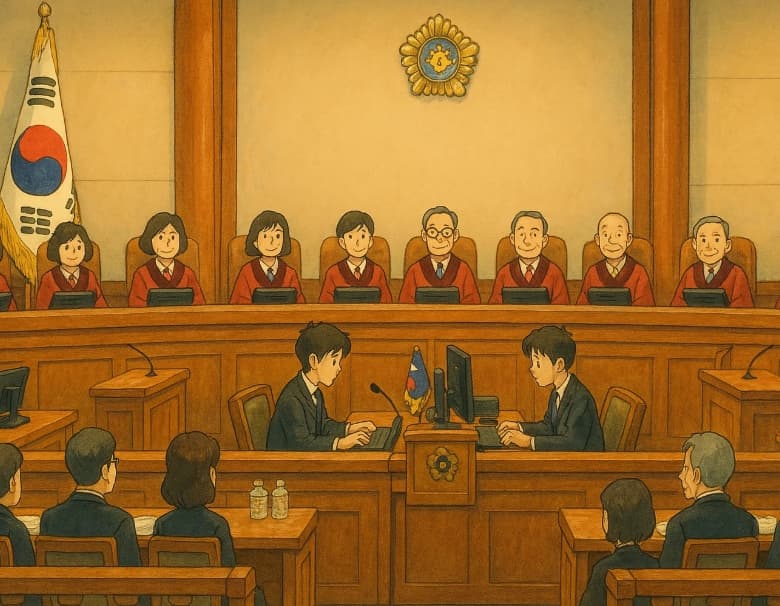 챗gpt sora로 생성한 이미지_윤석열 대통령 탄핵 선고일 임박 박근혜 탄핵 비교