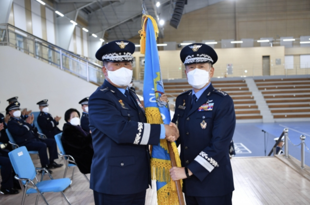 박웅 공군교육살여관 임명 당시
