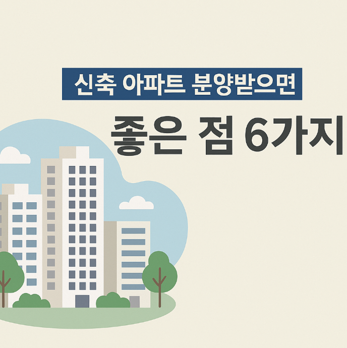 신축아파트 분양시 좋은점