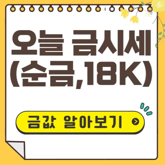 오늘의 금시세