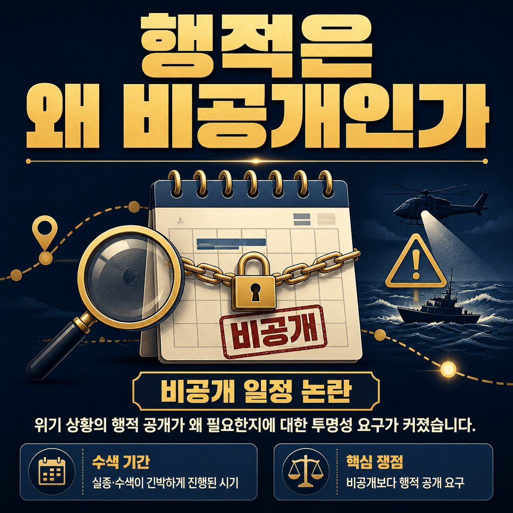 행적은 왜 비공개인가