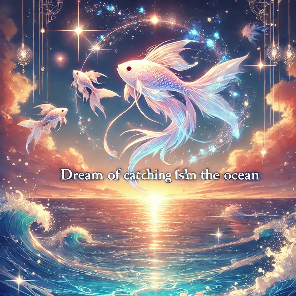 바다에서 물고기 잡는 꿈