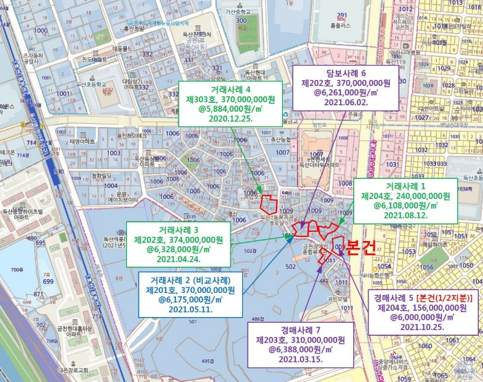 서울남부지방법원2021타경112137 상세위치도